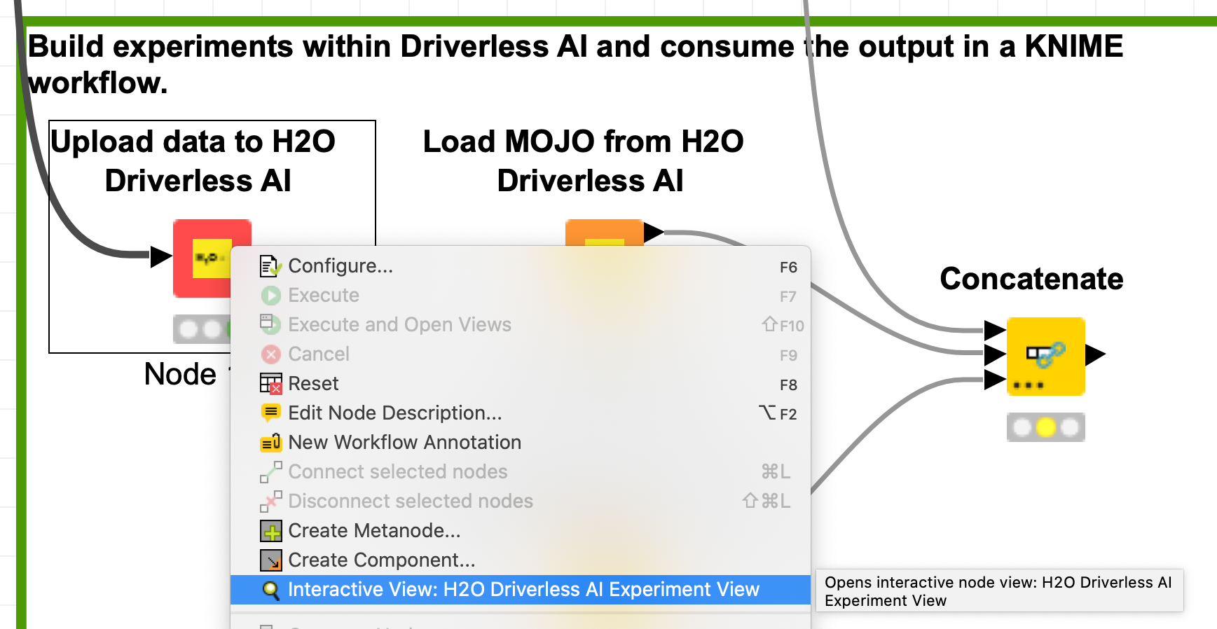 Combining the power of KNIME and H2O.ai in a single workflow