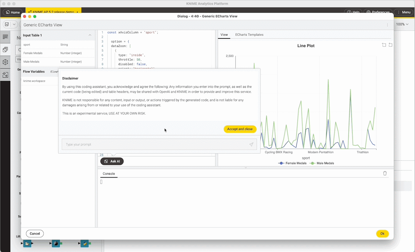 Generic Echarts View AI Assistant