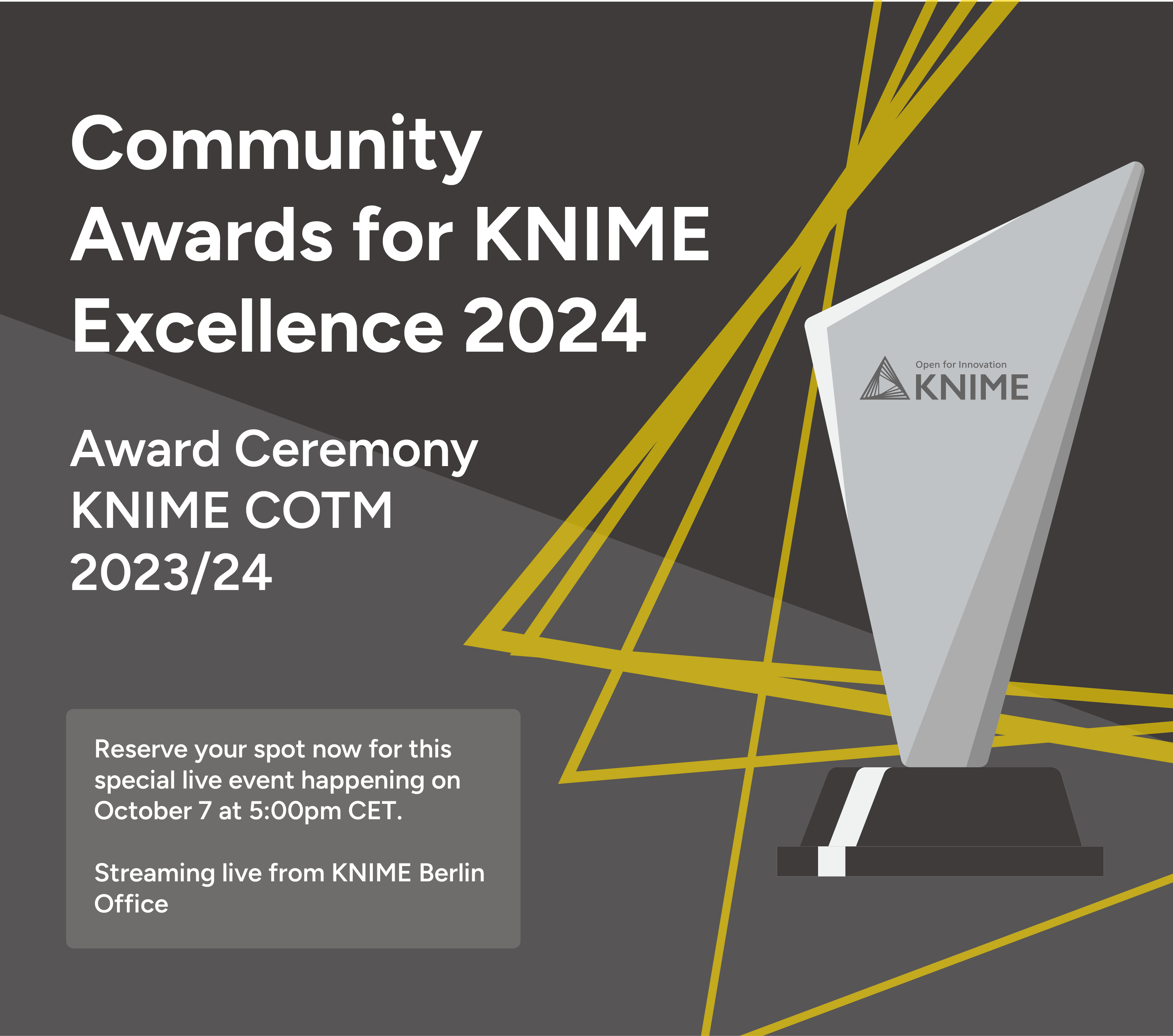 community awards header