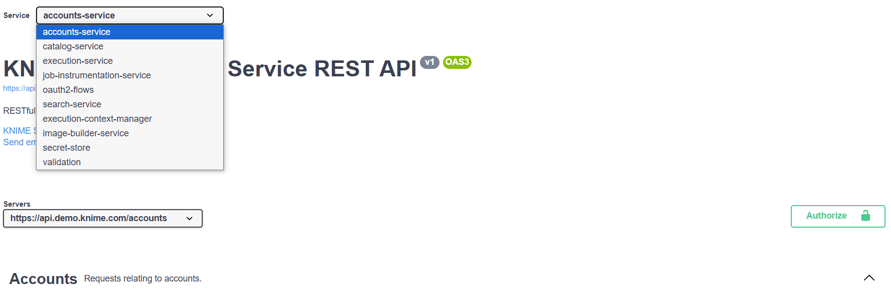 KNIME Business Hub API