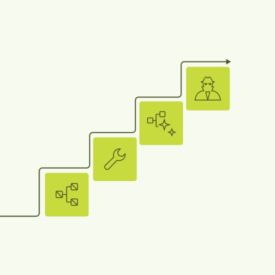 4 steps ai agents header