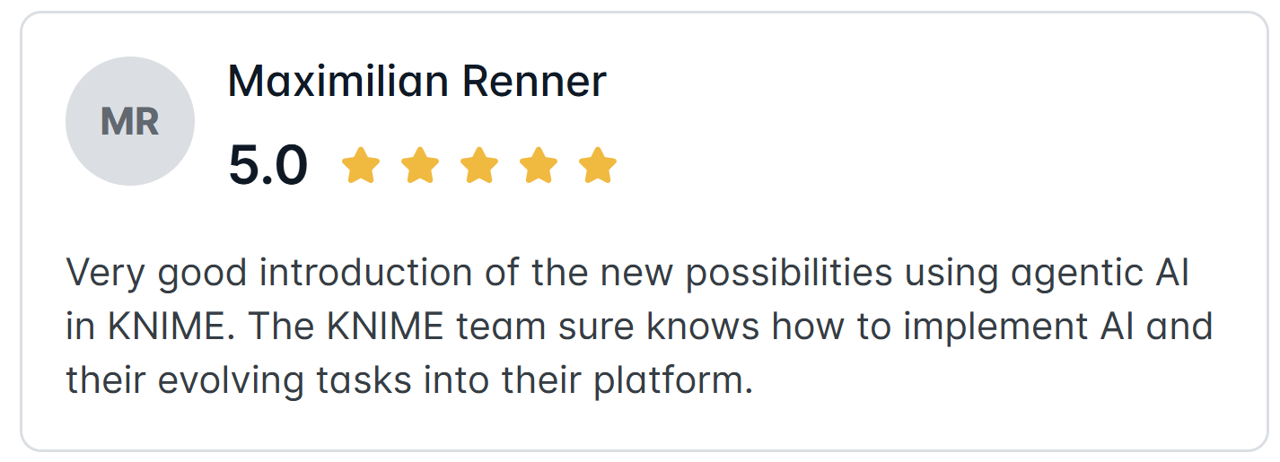 Mas renner KNIME Review