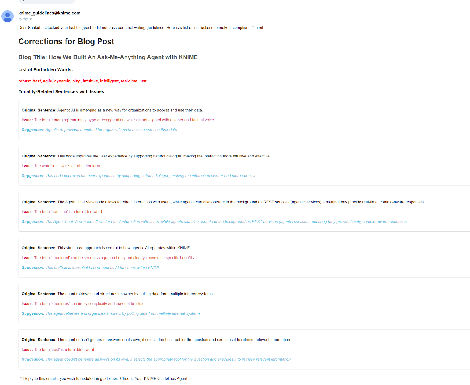 blog post corrections