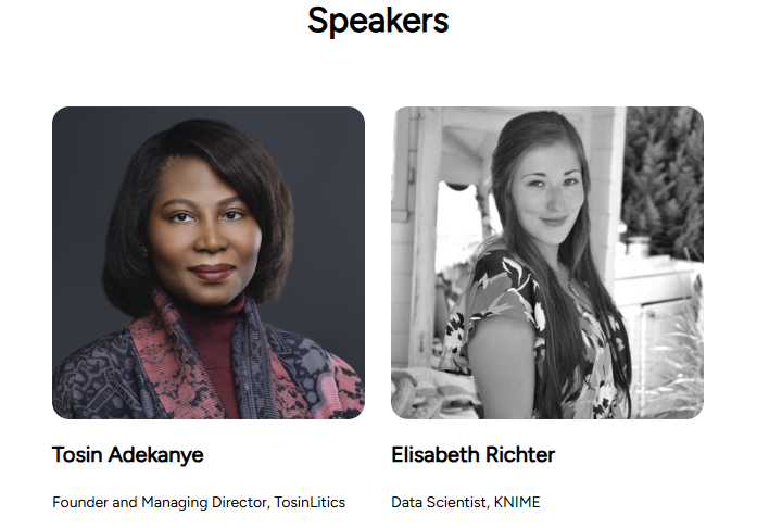 Tosin Adekanye and Elisabeth Richter, 2025