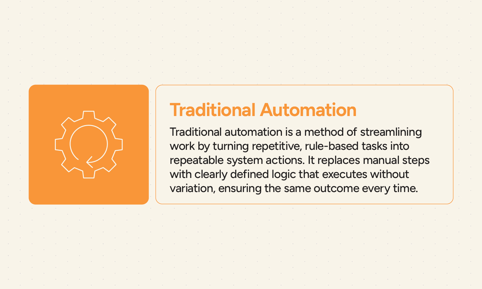 Traditional Automation