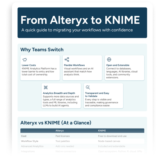 from alteryx to KNIME