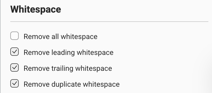 whitespace