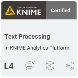 L4 Text Processing KNIME Certification Exam