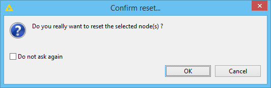 In order to apply changes of workflow variables to the workflow it has to be reset which has to be confirmed