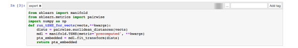 Jupyter cell defining the Python function we’ll use from within KNIME Analytics Platform