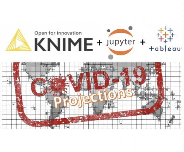 COVID-19 Projections with KNIME, Jupyter, and Tableau