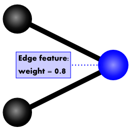 internal representation of a weighted edge
